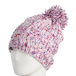 NEW CUDDL DUDS Chenille Pom Pom Beanie Berry Multi unisex 067mn